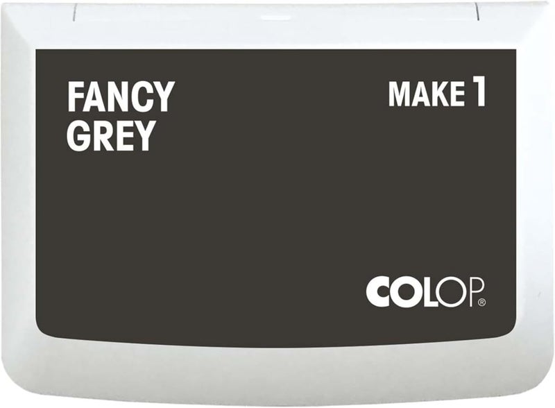 Colop Make Series, Ink Stamp Pads, with Non-Toxic Premium Ink, Water-Based Acid-Free (Fancy Grey, Make 1-1-15/16" x 3-1/2") - Image 1